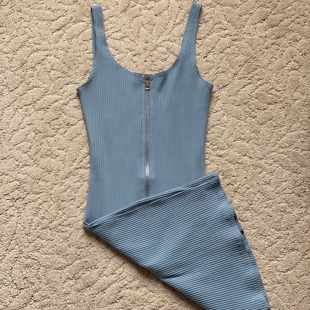 zip tank bodycon dress